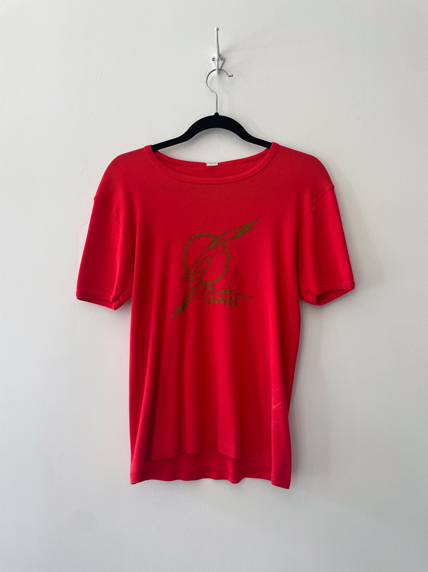 1970s Vintage Cannes France Babydoll Tee Shirt