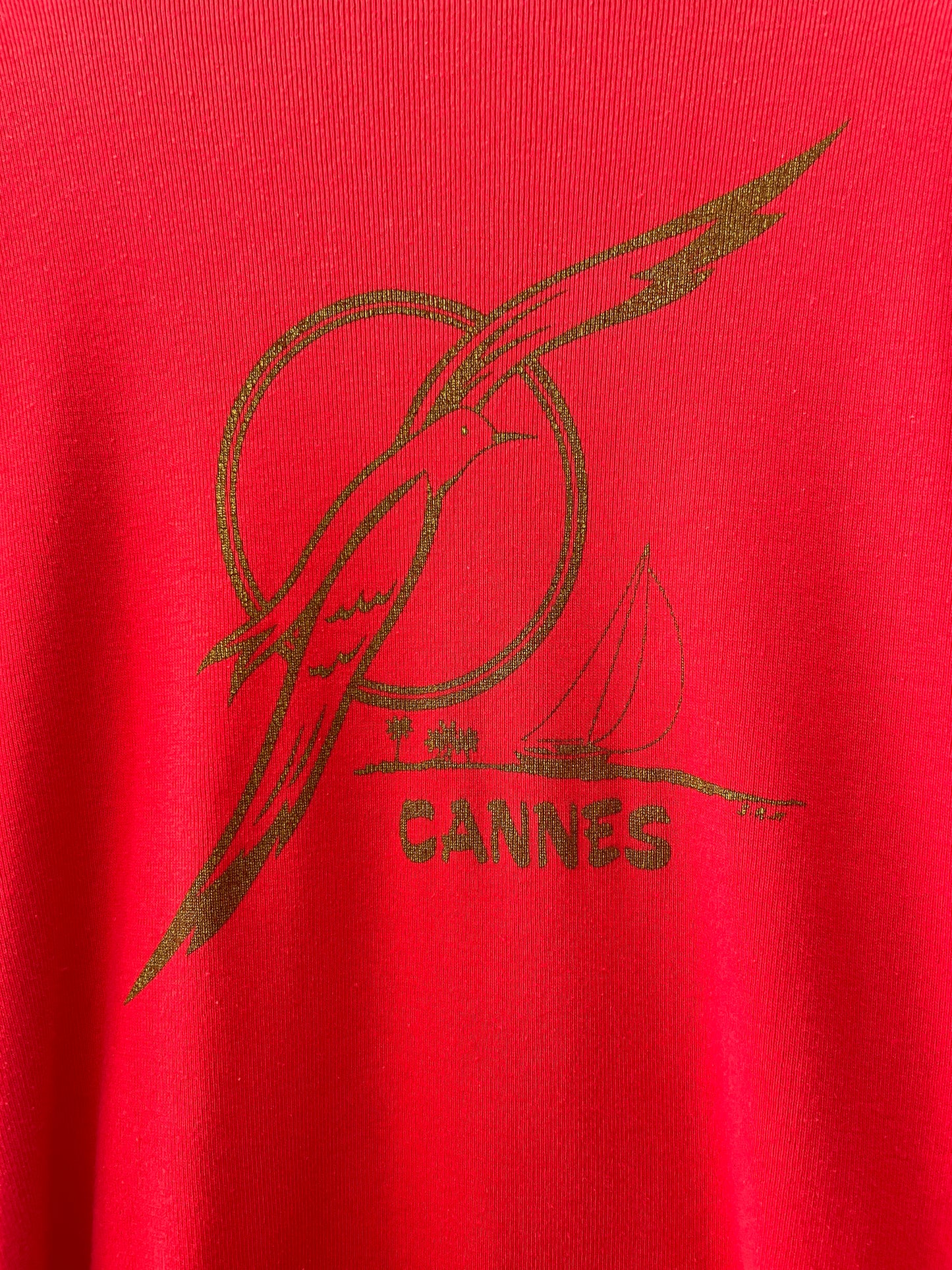 1970s Vintage Cannes France Babydoll Tee Shirt