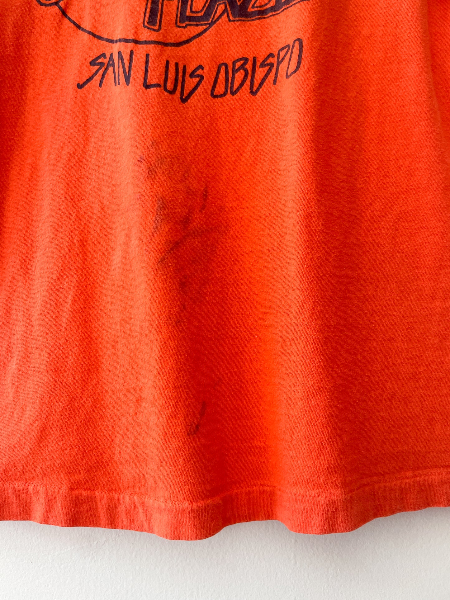 1980s Vintage Spike's Place San Luis Obispo Thrashed Tee Shirt