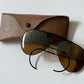 1990s Vintage Ray-Ban All Black Aviator Sunglasses Made in USA by Bauch & Lomb 1998