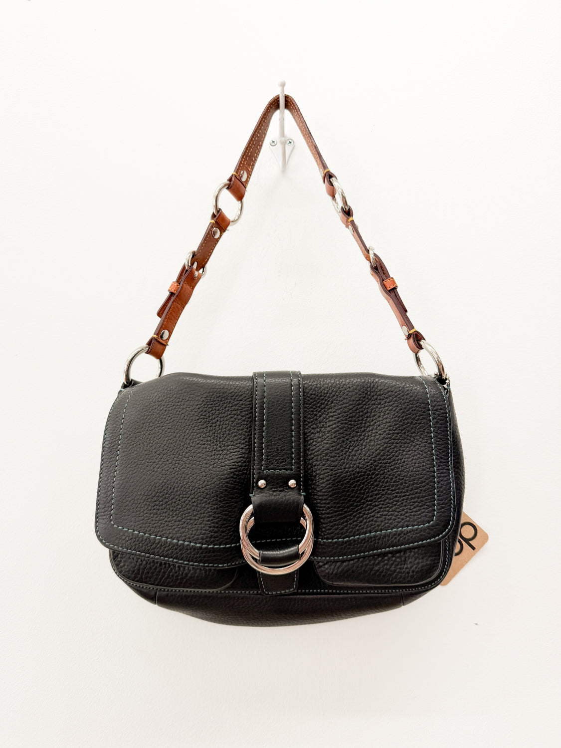 Y2K 2000s Vintage COACH Chelsea Pebbled Leather Soho Shoulder Bag