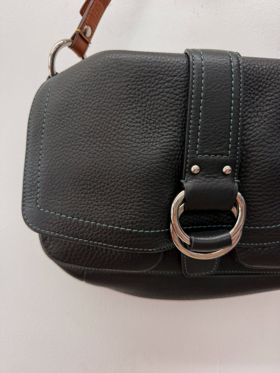 Y2K 2000s Vintage COACH Chelsea Pebbled Leather Soho Shoulder Bag