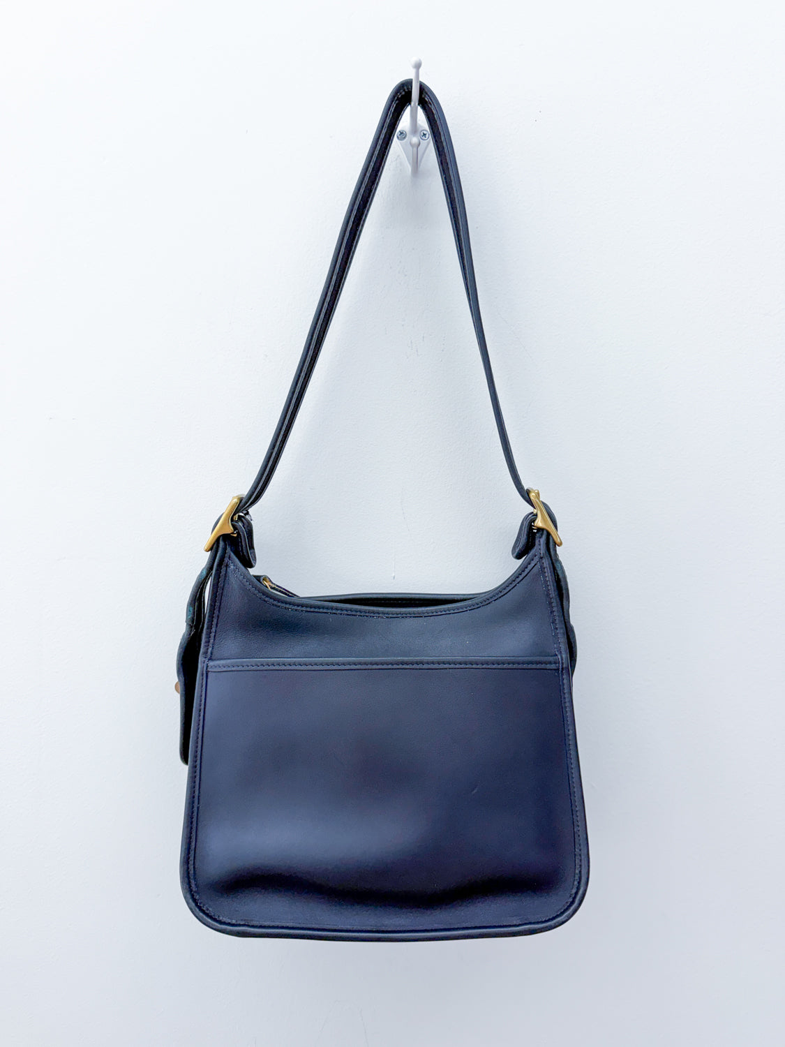 1990s Vintage COACH 1997 Blue Legacy Zip Bag 9966