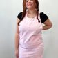 1990s Vintage Pink Gingham Jumper Dress by FADS