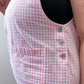 1990s Vintage Pink Gingham Jumper Dress by FADS