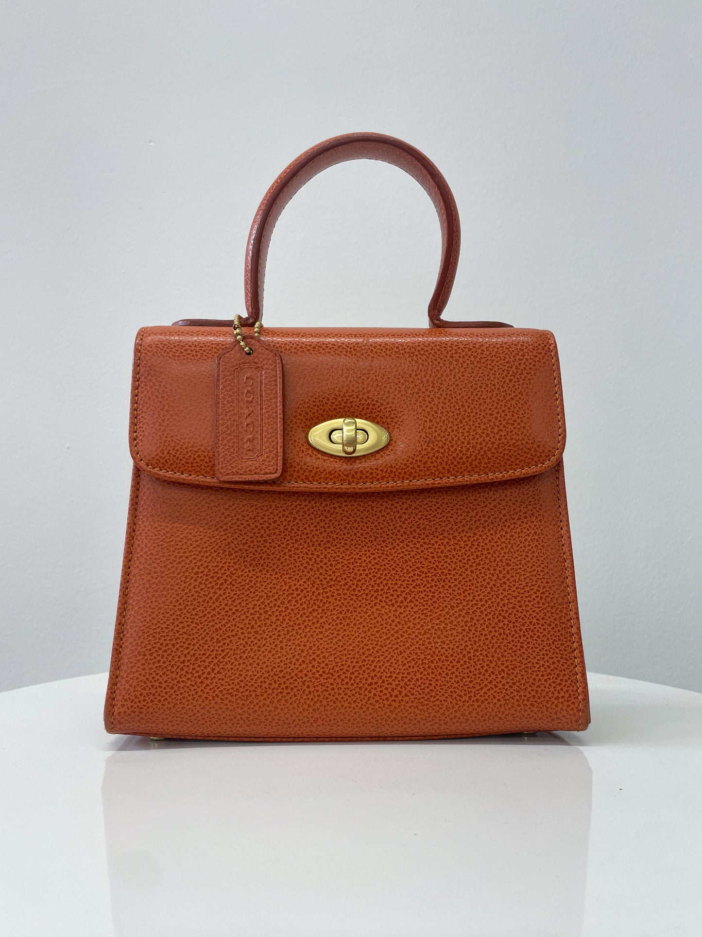 1995 Vintage COACH Gracie Bag British Tan Pebble Leather Authentic Original Crossbody Purse Style 4413 1990s