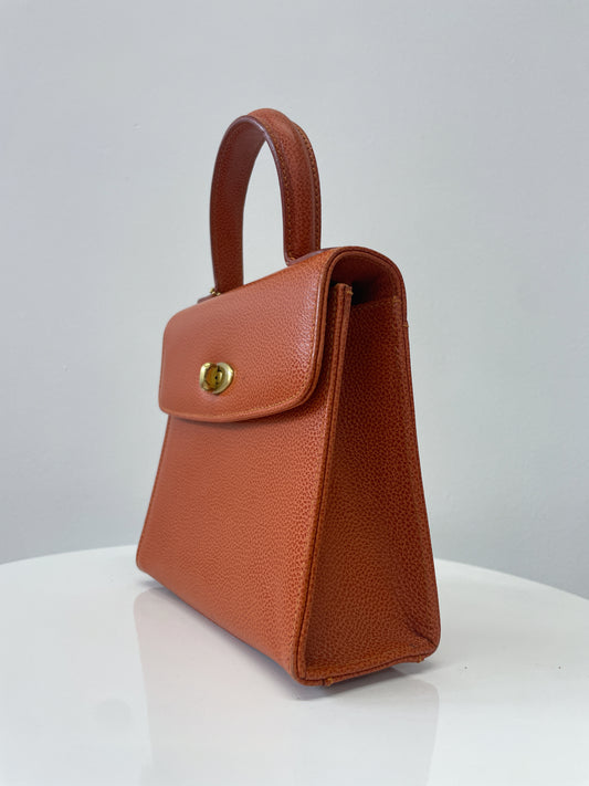 1995 Vintage COACH Gracie Bag British Tan Pebble Leather Authentic Original Crossbody Purse Style 4413 1990s