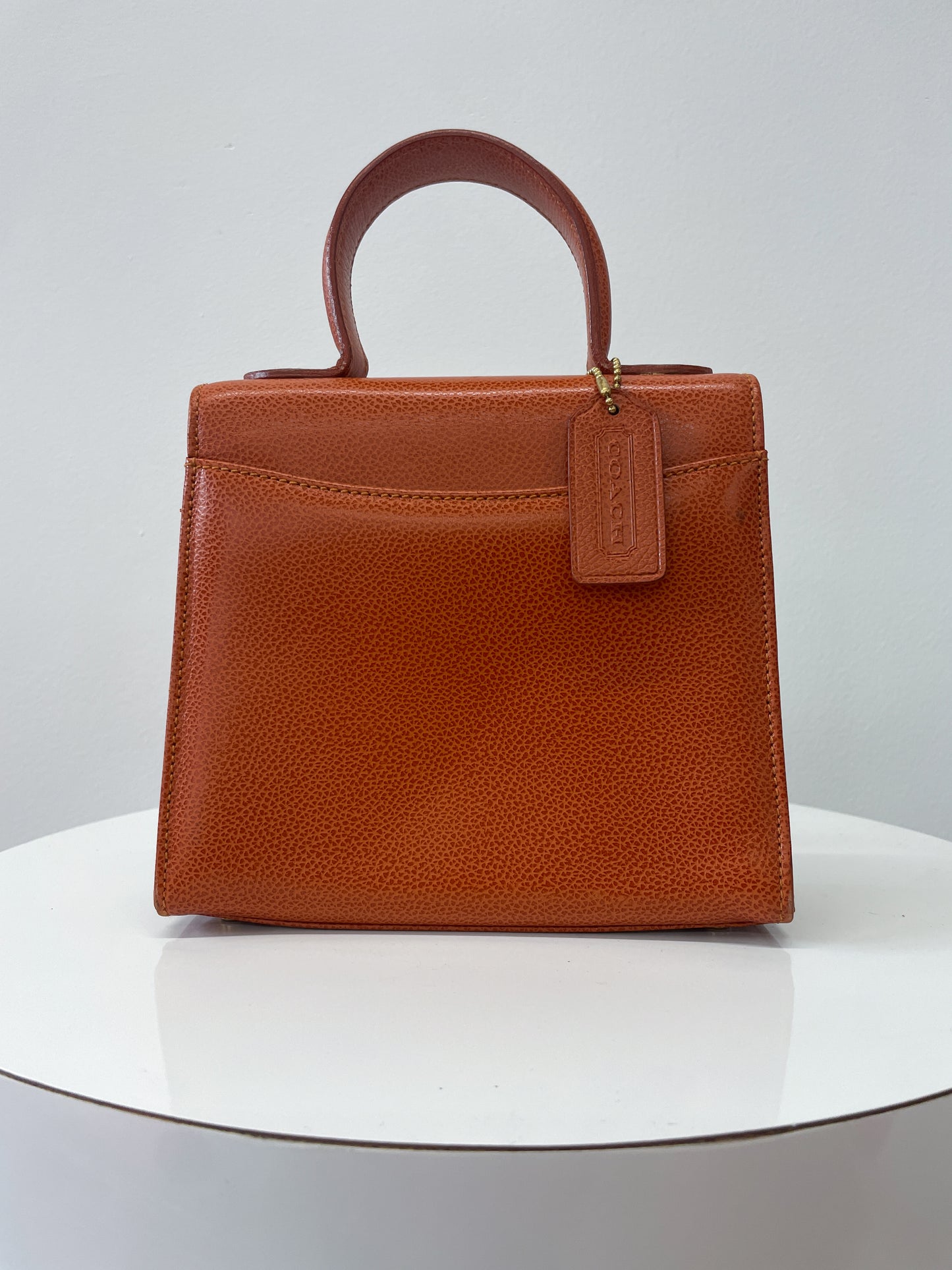 1995 Vintage COACH Gracie Bag British Tan Pebble Leather Authentic Original Crossbody Purse Style 4413 1990s