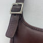 2001 Vintage COACH Chocolate Brown Slim Hippie Flap Saddle Crossbody Authentic Original Style 9135