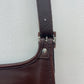 2001 Vintage COACH Chocolate Brown Slim Hippie Flap Saddle Crossbody Authentic Original Style 9135