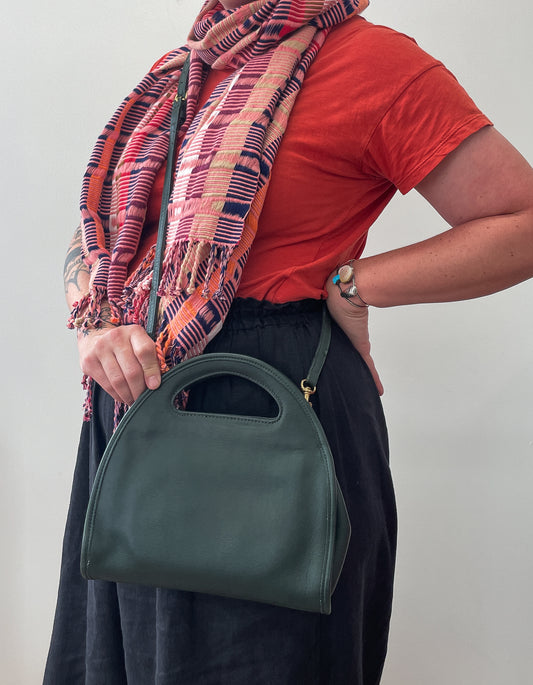 1995 Vintage COACH Carousel Bag Bottle Green Authentic Original Style 9942 RARE Crossbody Purse