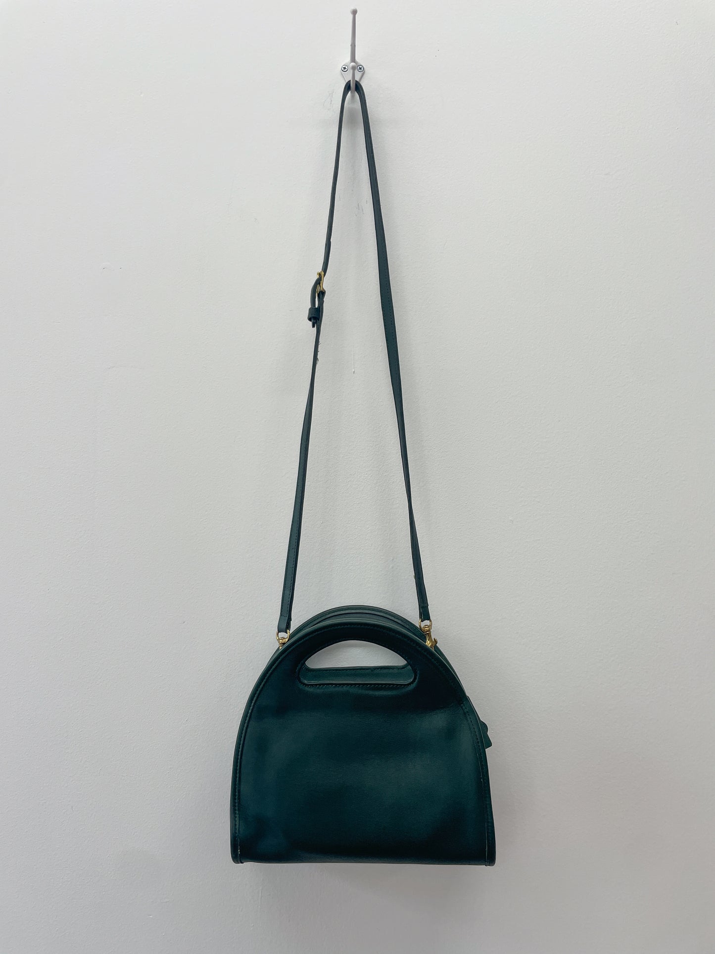 1995 Vintage COACH Carousel Bag Bottle Green Authentic Original Style 9942 RARE Crossbody Purse