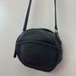 1980s Vintage COACH Leatherware Chester Canteen Black Authentic Original 9901 Crossbody Purse