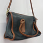 1980s Vintage COACH Leatherware Spectator Madison Satchel Forest Green with Tan Authentic Original Style 7921