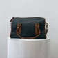 1980s Vintage COACH Leatherware Spectator Madison Satchel Forest Green with Tan Authentic Original Style 7921
