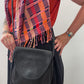1980s Vintage COACH Lindsay Black Crossbody Purse Authentic Original Style 3046