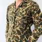 1970s Vintage Thrashed Cotton Duck Hunter Camouflage Jumpsuit Coveralls