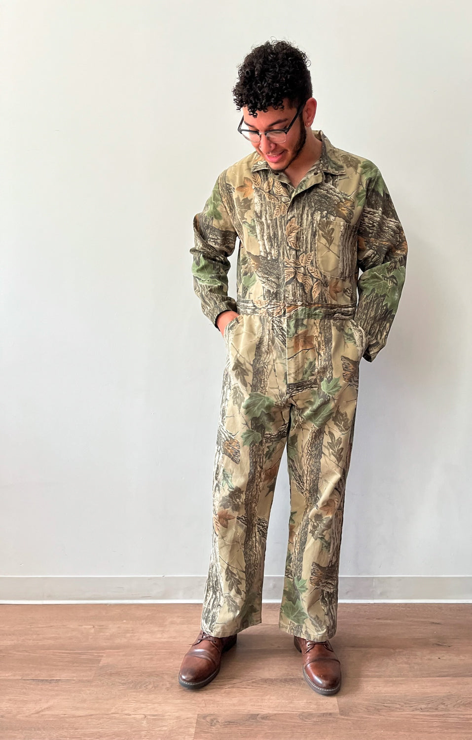 1990s Vintage Realtree Camouflage Jumpsuit Coveralls