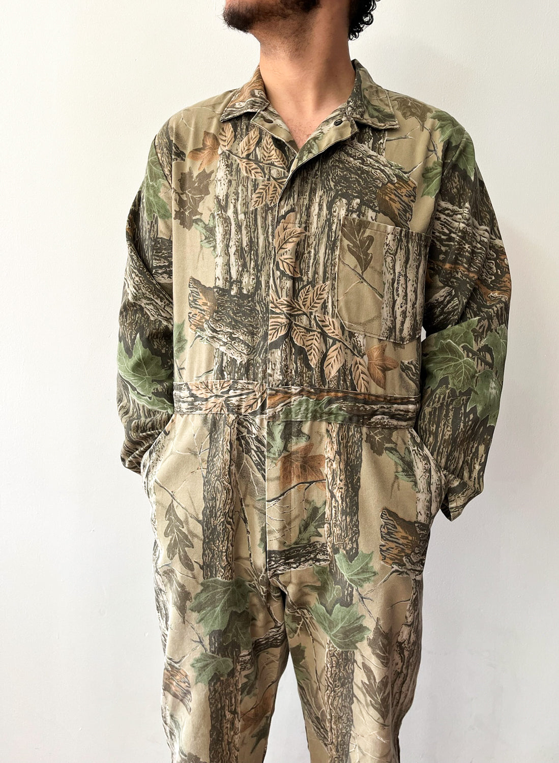 1990s Vintage Realtree Camouflage Jumpsuit Coveralls