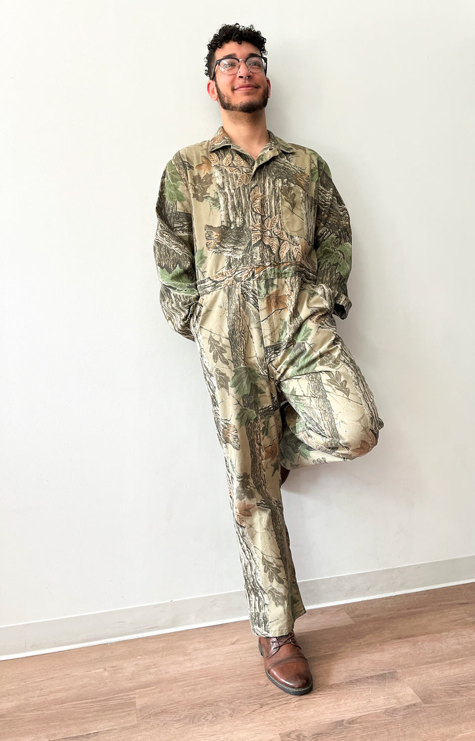 1990s Vintage Realtree Camouflage Jumpsuit Coveralls