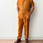 1950s - 1960s Vintage Carmel Orange Jumpsuit by Capper & Capper