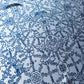 1970s Vintage Blue Under The Sea Silk Print Scarf Huge XL 46" x 46"