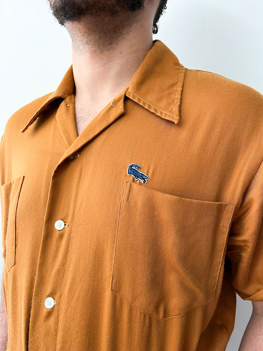 1950s - 1960s Vintage Carmel Orange Jumpsuit by Capper & Capper