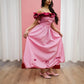 1980s Vintage Pink Ruffles and Bows Princess Dress