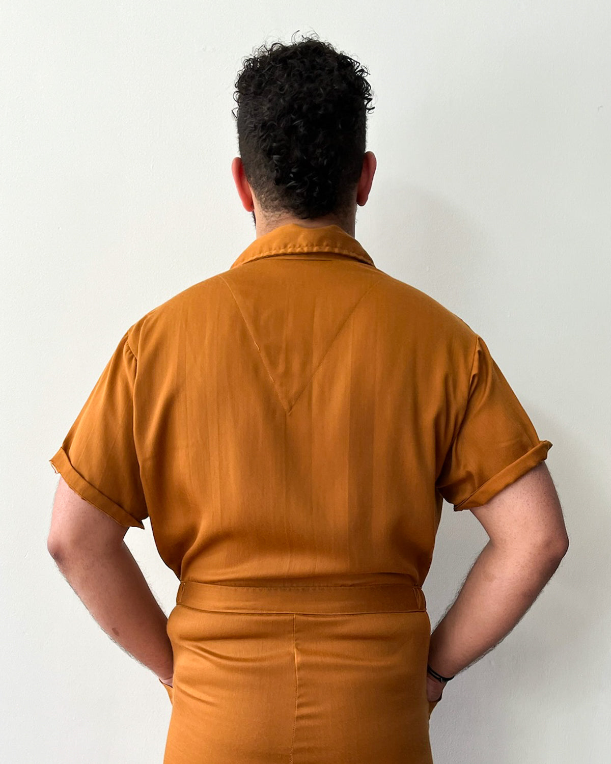 1950s - 1960s Vintage Carmel Orange Jumpsuit by Capper & Capper