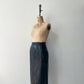 1980s Vintage Soft Black Leather Skirt