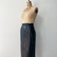 1980s Vintage Soft Black Leather Skirt