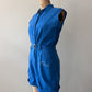1950s Vintage Toni's Embroidered Personalized Blue Gym Uniform Romper