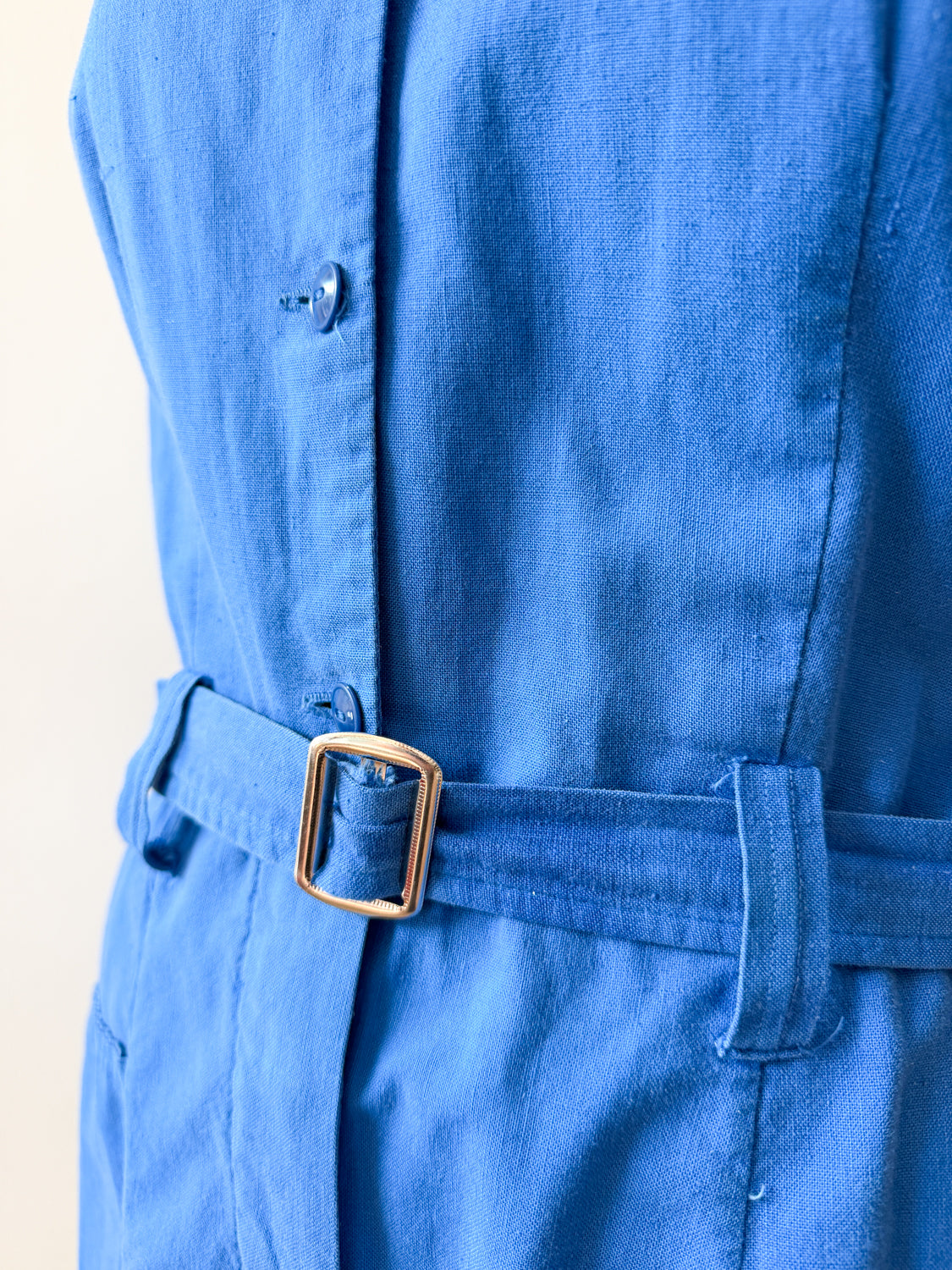 1950s Vintage Toni's Embroidered Personalized Blue Gym Uniform Romper