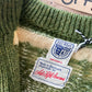 1960s Vintage Paul Mage for Saks Fifth Ave Green Fair Isle Cardigan Sweater