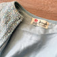 1950s Vintage Pringle of Scotland Pure 100% Cashmere Ice Blue Heavily Beaded Sweater