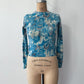 1950s Vintage Pringle of Scotland Pure 100% Cashmere Blue Sweater