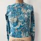 1950s Vintage Pringle of Scotland Pure 100% Cashmere Blue Sweater