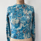 1950s Vintage Pringle of Scotland Pure 100% Cashmere Blue Sweater
