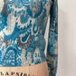 1950s Vintage Pringle of Scotland Pure 100% Cashmere Blue Sweater