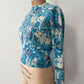 1950s Vintage Pringle of Scotland Pure 100% Cashmere Blue Sweater