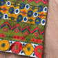 1960s Vintage Barkcloth Psychedelic Floral Zig Zag Bellbottom Pants