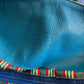 1990s Vintage KENZO Blue Leather Cinch Bucket Bag Crossbody Purse