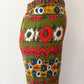1960s Vintage Barkcloth Psychedelic Floral Zig Zag Bellbottom Pants