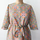 1960s Vintage "Deutsch Uptown" Wild Mod Pastel Ribbon Cut-Out Dress