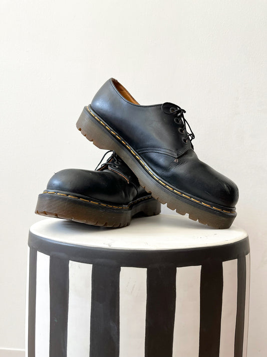 1990s Vintage Dr Martens Black Leather Creepers Size 11