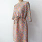 1960s Vintage "Deutsch Uptown" Wild Mod Pastel Ribbon Cut-Out Dress