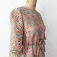 1960s Vintage "Deutsch Uptown" Wild Mod Pastel Ribbon Cut-Out Dress