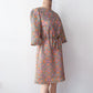 1960s Vintage "Deutsch Uptown" Wild Mod Pastel Ribbon Cut-Out Dress