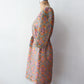 1960s Vintage "Deutsch Uptown" Wild Mod Pastel Ribbon Cut-Out Dress