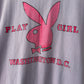 1980s Vintage USA Made Playgirl Playboy Bunny Washington D.C. Purple Sleeveless Muscle Tank T-shirt